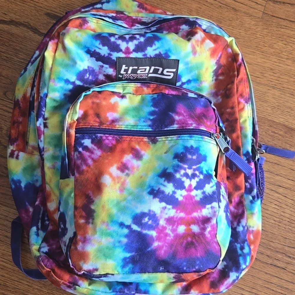 Jan-Sport TransTie-Dye Multi-Compartment Zipper Backpack